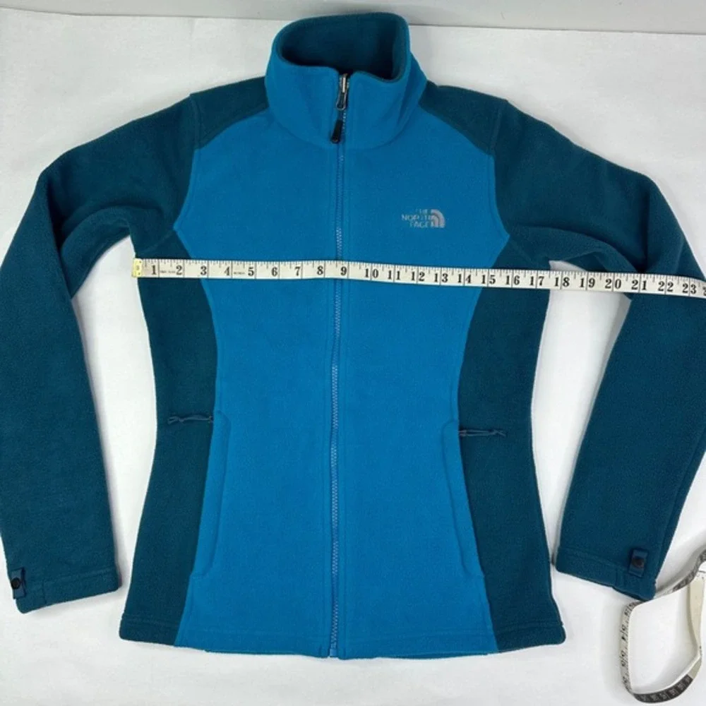 The North Face RDT 300 Khumbu Fleece Jacket Womens Blue Teal Zip Up Full Zip XS - Picture 15 of 16